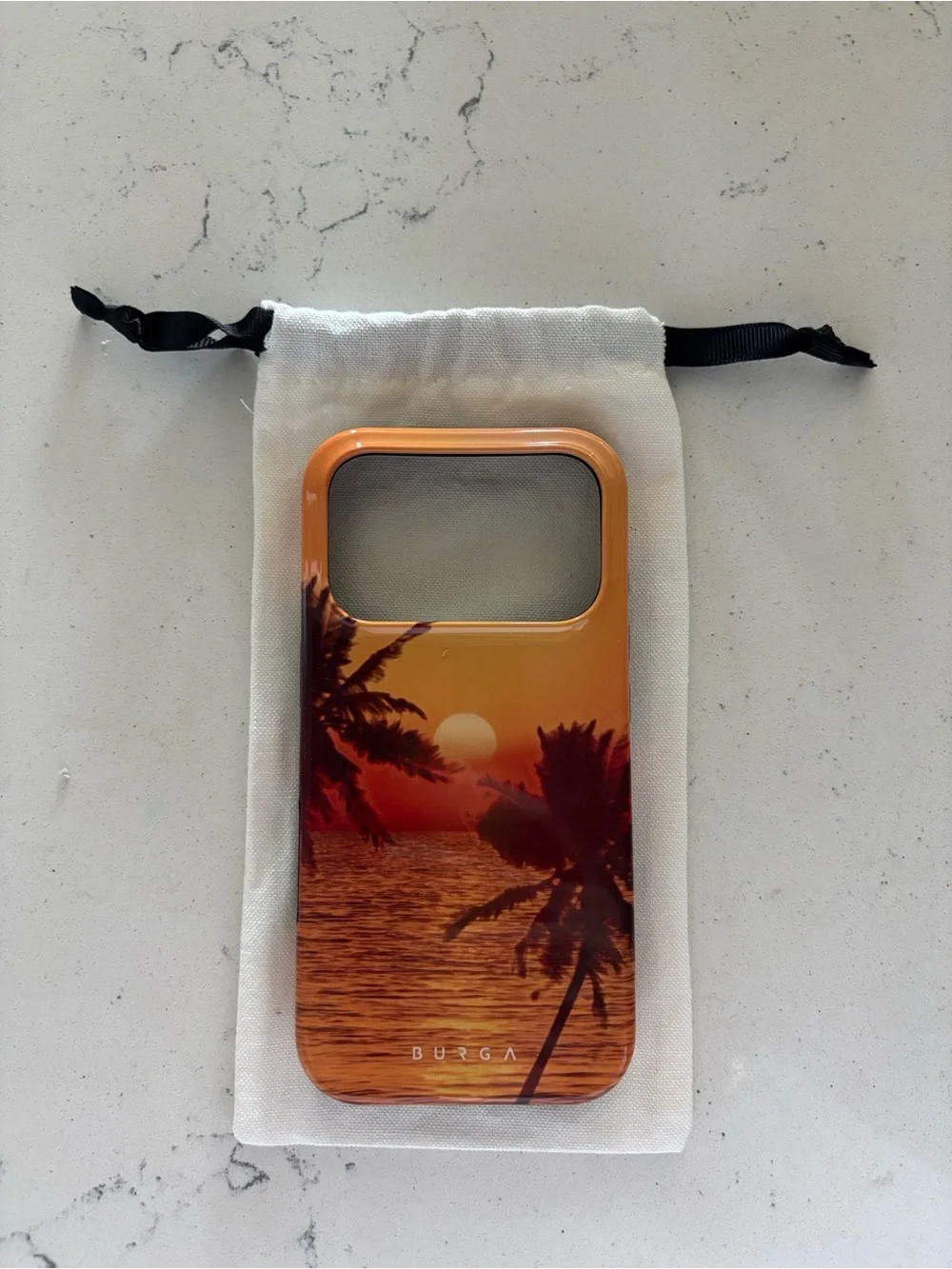 iPhone 17 Pro Sunset Palm Phone Case - Orange